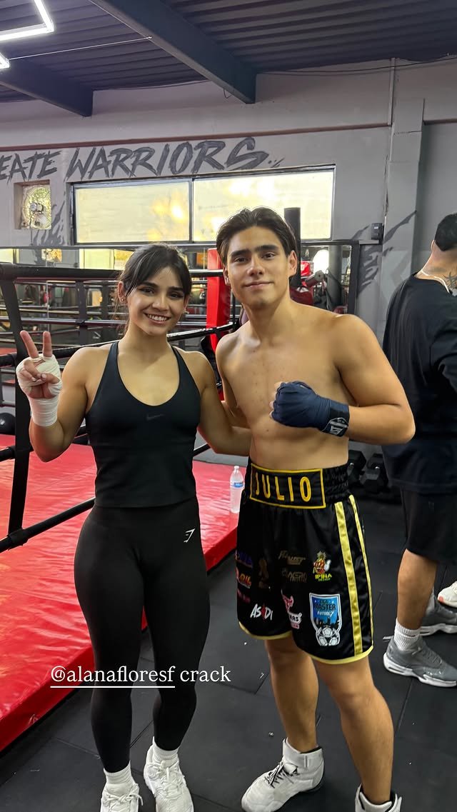 Julio Pérez durante una sesión en el gimnasio